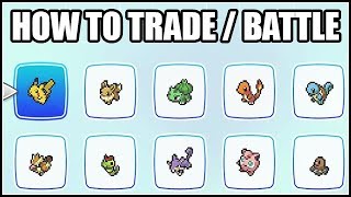 HOW TO BATTLE AND TRADE (ONLINE & OFFLINE) - Pokemon Let's Go Eevee and Pikachu