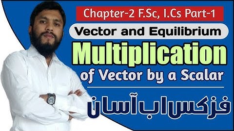 Ch 2 Multiplication of a Vector by a Scalar  ( 11th Class F.Sc , I.Cs Part-1 2019 Urdu) 1st year -3