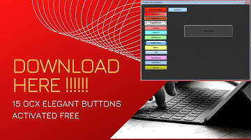 VB6 15 Different Style Buttons OCX Activated Free