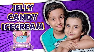 JELLY ICE CANDY | Learn colours shapes | Kids Cooking real food | Abeeha And Jawariya Show