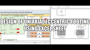 Design of Eccentric footing using excel -Type 1# Rectangular footing #IS456:2000 #2022 #ENGLISH