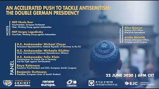 Webinar "An Accelerated Push to Tackle Antisemitism : the Double German Presidency"