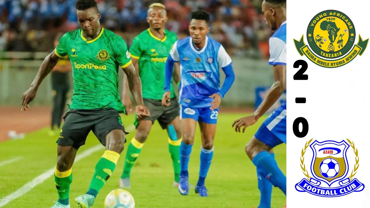 TAZAMA MAGOLI YOTE YA YANGA vs AZAM FC / Yanga Sc. 2 - 0 Azam Fc 30 ...