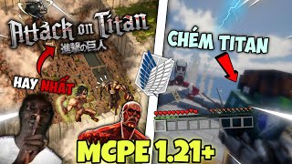Addon/Mod Attack On Titan Hay Nhất Trong MCPE 1.21+ | Addon/Mod AOT in MCPE 1.21+