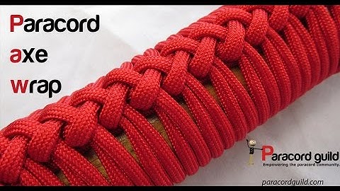 How to make a paracord axe handle wrap