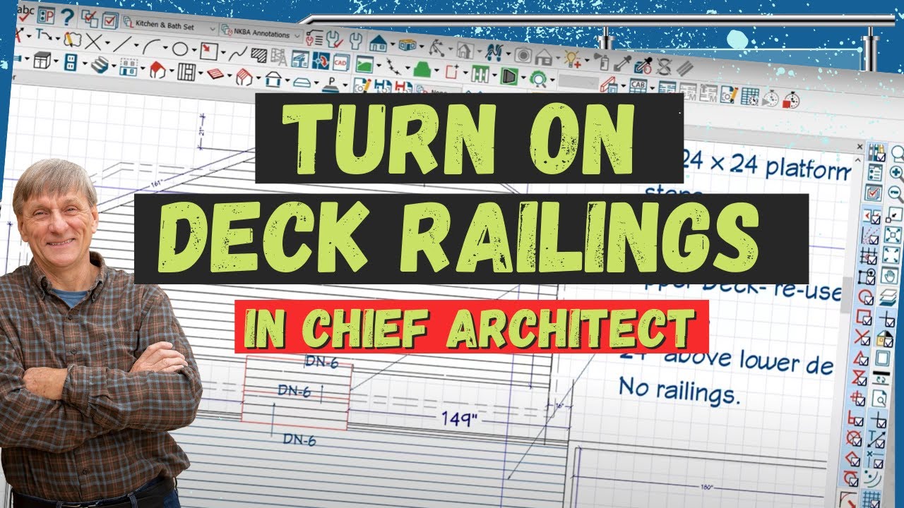 Turn on Deck Railings in Chief Architect Quick Tip YouTube