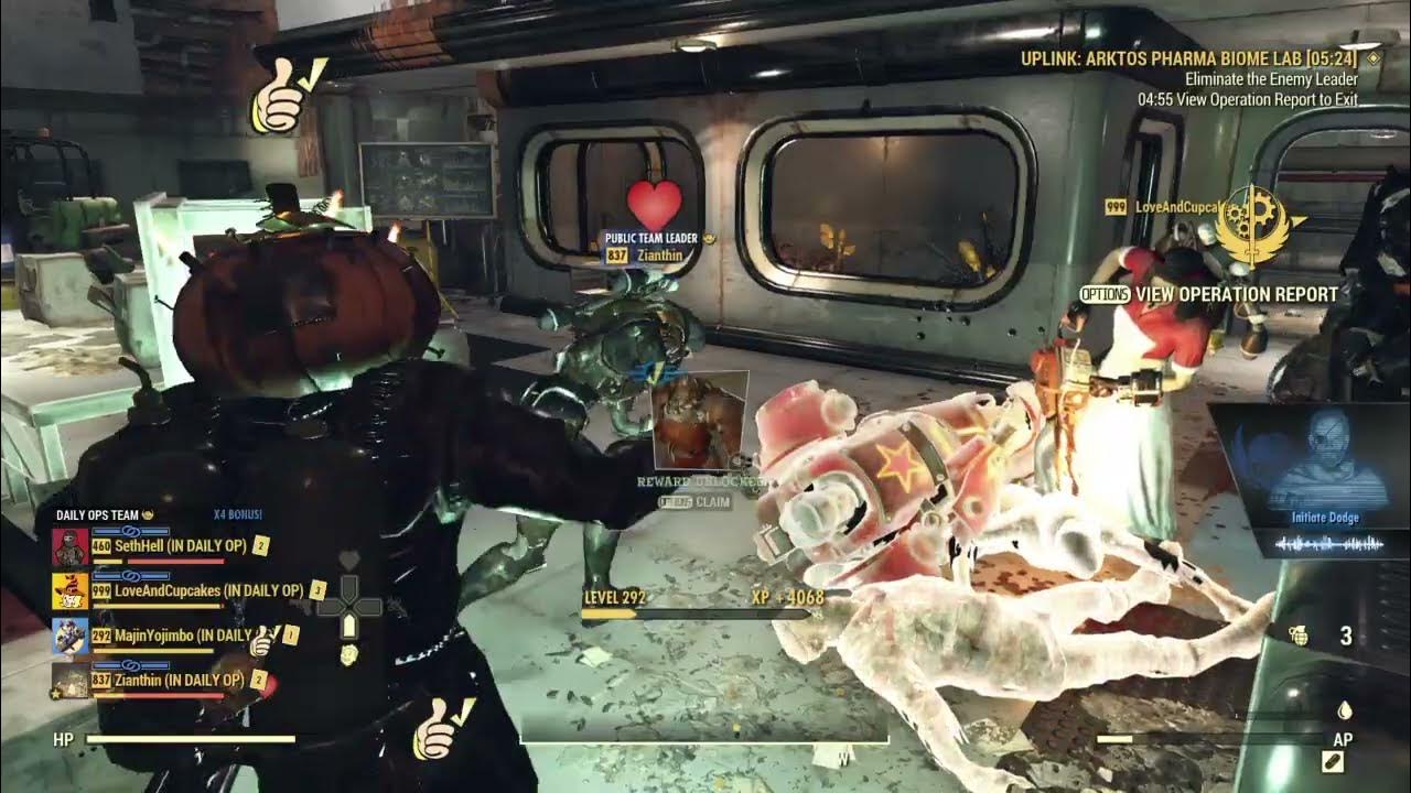 Fallout 76 Daily Ops Uplink Arktos Pharma Biome Lab (520) YouTube