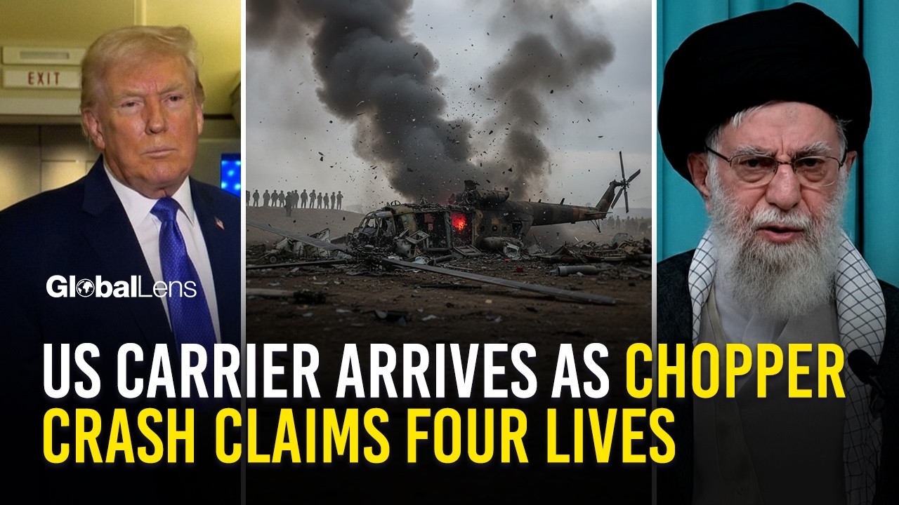 US Aircraft Carrier Docks in Crete | Iranian Military Helicopter Crash Claims 4 Lives