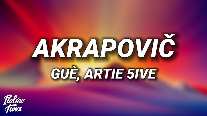 Guè, Artie 5ive - Akrapovič (Testo/Lyrics)