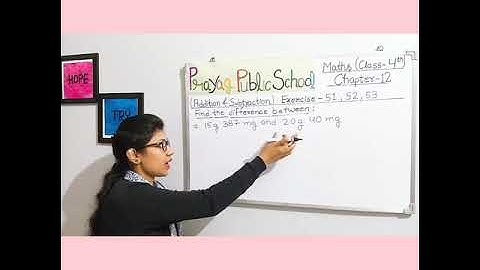 MATHS Class - IV / Chapter - 12 / Measures of Length, Mass and Capacity (part - VII)