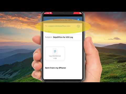 How to turn on logging in DejaOffice for iPhone