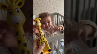 Как успокоить плачущего малыша? Просто дайте ему Жирафика Бонни от BertToys и наблюдайте за реакцией
