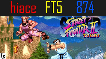 Super Street Fighter 2 Turbo - hiace [Guile] vs 874 [Ryu] (Fightcade FT5)