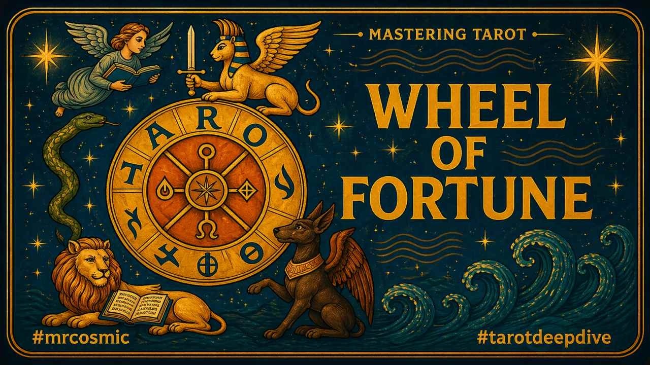 The Wheel of Fortune Card: Align, Unlock, Connect with Destiny’s Flow 🌀 #mrcosmic #tarotdeepdive thumbnail