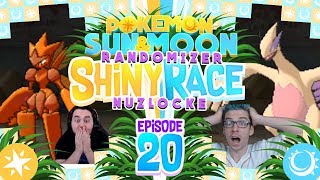 WILD SHINY MEGA! CRAZY LUGIA! Pokemon Sun and Moon Randomizer Shiny Race Nuzlocke w/ MandJTV! Ep 20