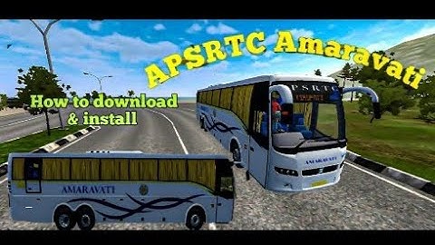 How to download and install APSRTC Amaravati bus mod in bus simulator Indonesia in Telugu