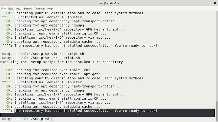 ISC Kea DHCP4 installation on Debian