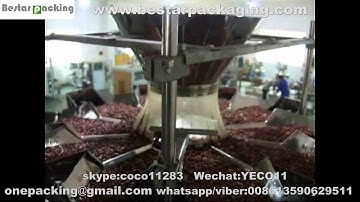 bean rice  green grams peas fully automatic Vertical Filling Packing Machine With Multihead Weigher