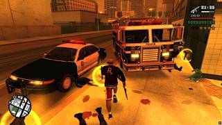 GTA San Andreas - Furia e sparatoria alla stazione del mercato + Fuga a sei stelle screenshot 5