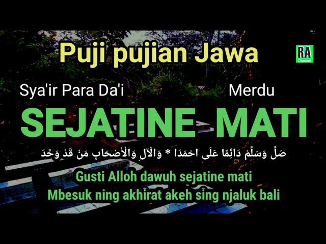 SEJATINE MATI || Puji-pujian Jawa class=