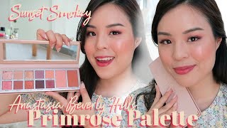 Trying the Anastasia Beverly Hills Primrose Palette &amp; Satin Lipstick Tutorial | on Asian Skintone