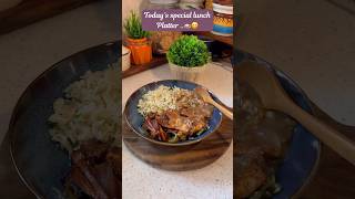 lunch special lunch thali with grilled chicken sizzler food viral trending shorts ytshorts