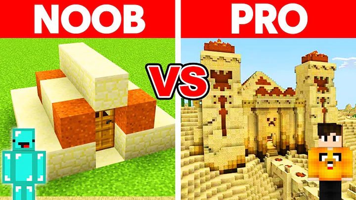 Minecraft NOOB Vs PRO Desert Temple BUILD CHALLENGE