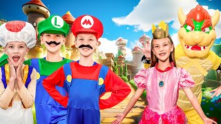 Super Mario Brothers Save Princess Peach From Bowser!!! (Madison is Every Character!)