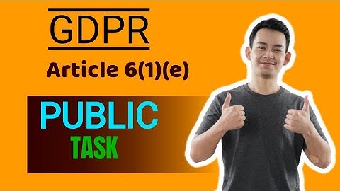 Public Task |#gdpr| #dataprotection |