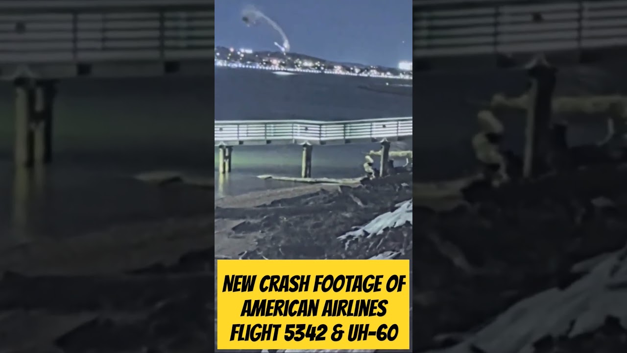 NEW Crash Footage of American Airlines Flight 5342 & UH-60