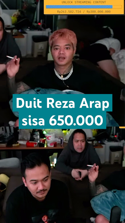 Duit Reza Arap sisa 650rb, tapi temen tetep masih ada #rezaarap