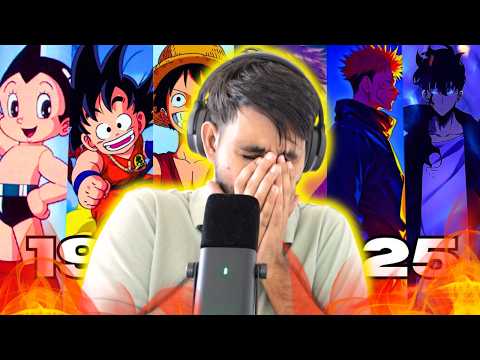 REACTING to THE EVOLUTION OF ANIME OPENINGS (1960 - 2025) | History of Anime