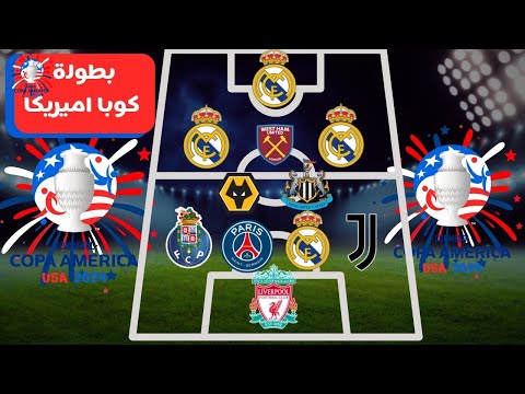 هل يمكنك تخمين المنتخب من خلال أندية اللاعبين نسخة كوبا اميركا
