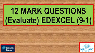 How to answer GCSE Edexcel (9-1) Business 12 Mark questions