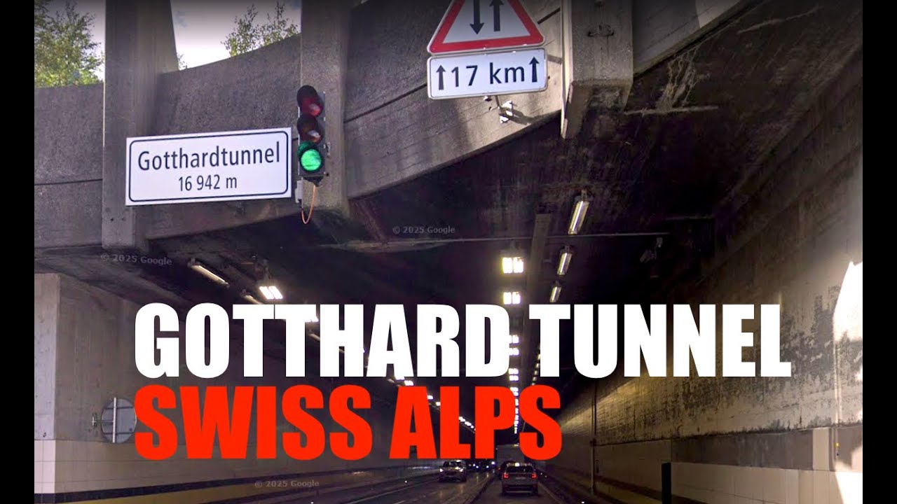 Gotthard Tunnel. December 2024. Drive with us for more than 17 kilometres.
