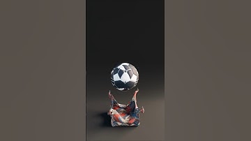 Blender Cloth Simulation | Blender | Blender 3d Simulation | Blender Football in Kg #blender #shorts