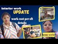 Interior work details/plywood/cost per sft#home #vlog #homeseries