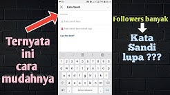Cara mengganti kata sandi instagram yan lupa - Durasi: 4.09. 