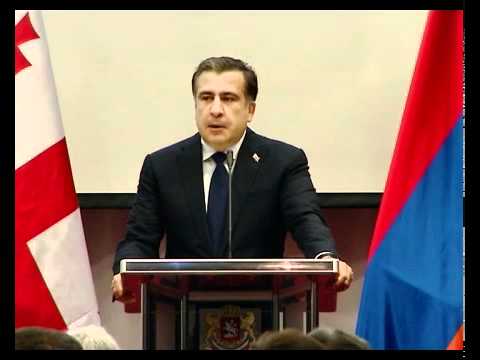 საქართველო სომხეთის ბიზნესფორუმი მიხეილ სააკაშვილმა და სერჟ სარგსიანმა გახსნეს