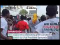 Ghana2024: NDC supporters celebrating after concession speech by Vice President Bawumia