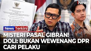 GEGER PASAL GIBRAN! Ahmad Doli Tak Tahu Dalangnya, Sebut Bukan Wewenang DPR Cari Pelaku