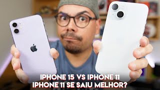 IPHONE 15 vs IPHONE 11: FOTOS DO IPHONE 11 FICARAM MELHORES? (TESTE DE CÂMERAS)