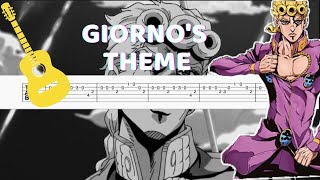 Giornos Theme - Jojos Bizarre Adventure Guitar Tabtutorial