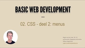 BWD 02. CSS - deel 2: header, footer & menus