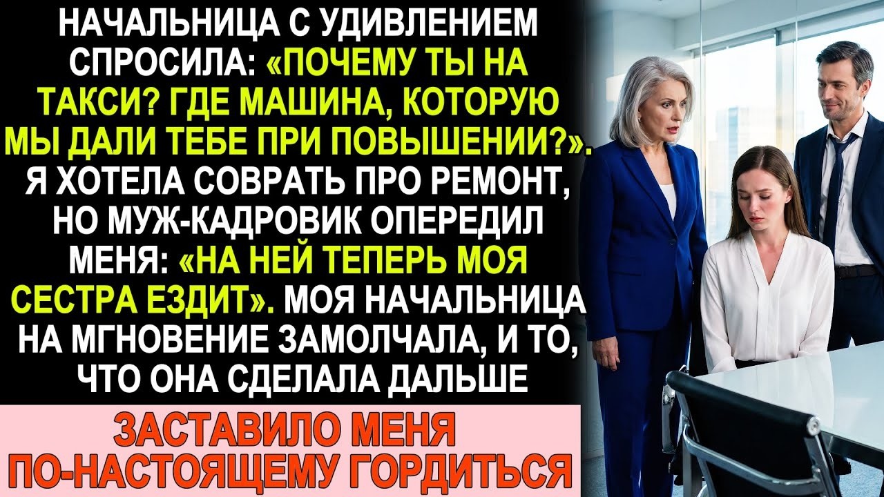 «Где машина, которую дали при повышении?» — один вопрос начальницы изменил всю мою жизнь