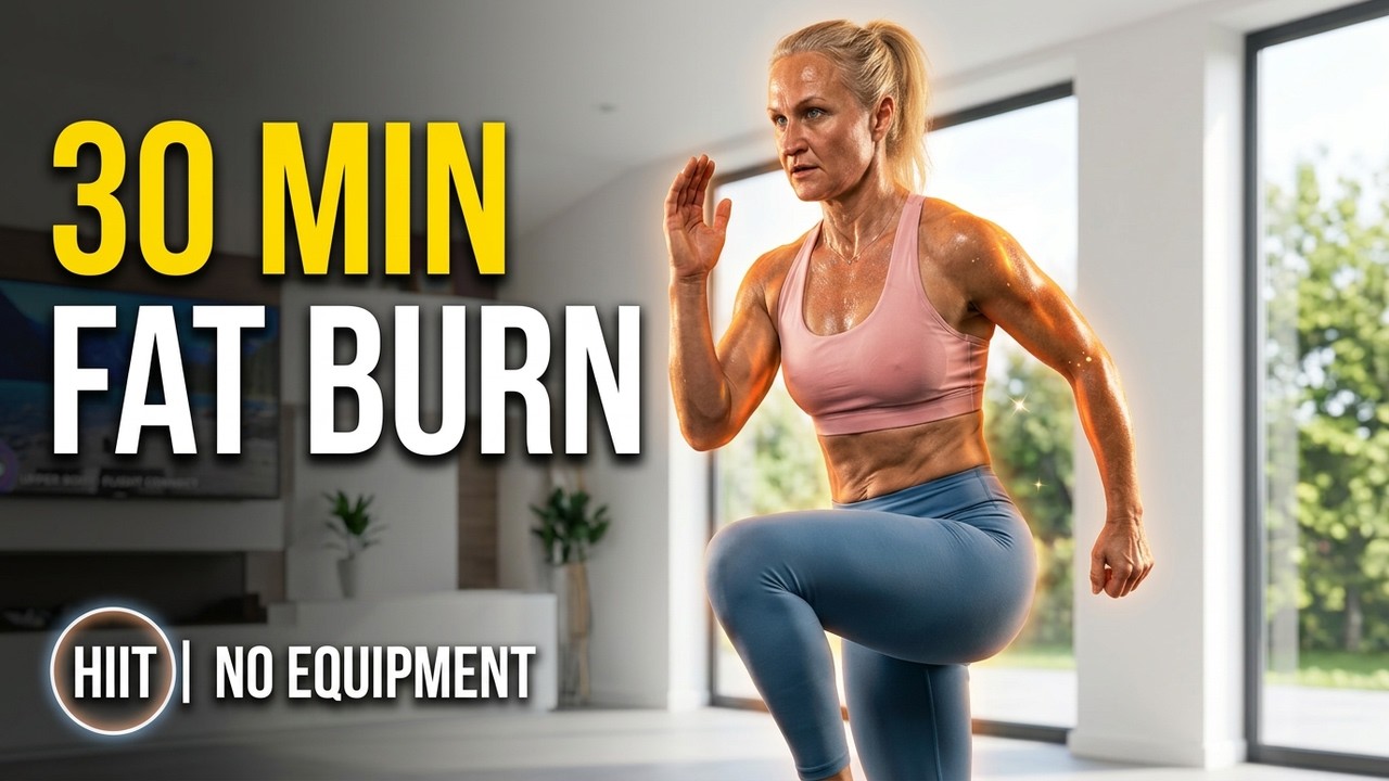 Full Body Fat Burn - 30 Min HIIT Workout, No Equipment - YouTube