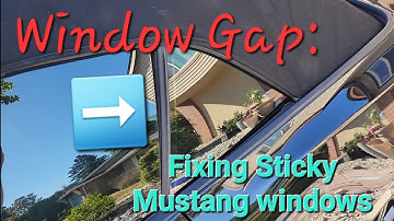 How To: Fixing sticky Mustang convertible windows
