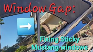 How To: Fixing sticky Mustang convertible windows by Adventures with Angus 297 views 9 months ago 3 minutes, 38 seconds