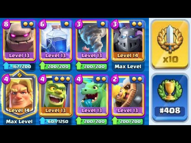 Starry on X: BEST GOLEM DECK / LADDER PUSH - Clash Royale    / X