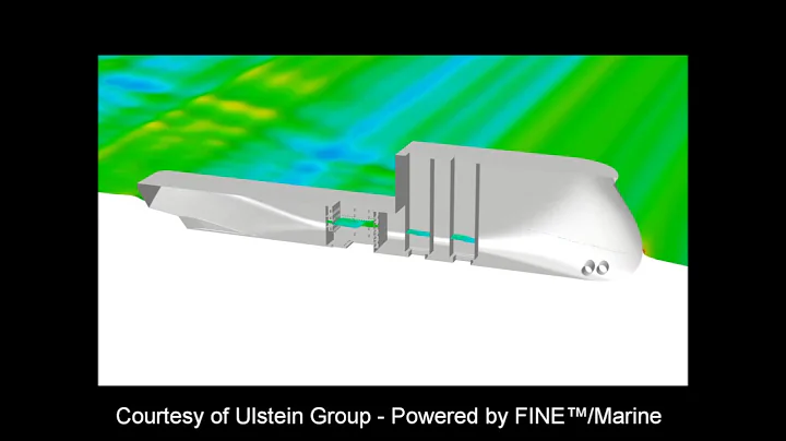 Moonpool simulation performed by Ulstein Group with FINE™ Marine